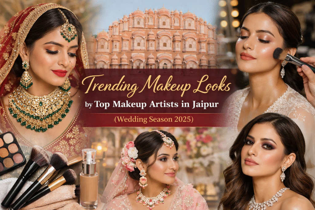 Trending bridal makeup looks by top makeup artist in Jaipur for wedding season 2025