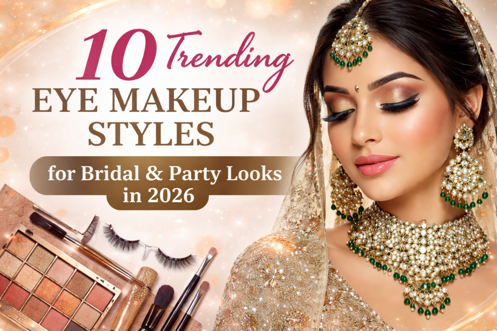 10 Trending Eye Makeup Styles for Bridal & Party Looks in 2026 by Bridal Makeup Artist in Jaipur