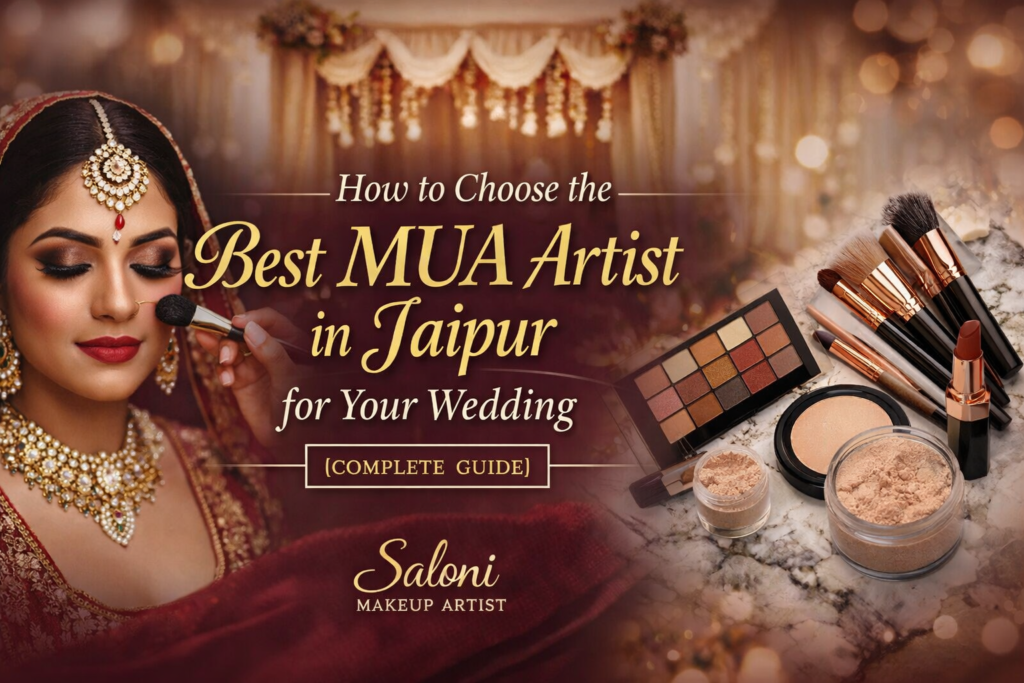 Best MUA Artist in Jaipur for Wedding Bridal Makeup Guide by Saloni Makeup Artist